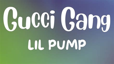 cintos de lil pump gucci|gucci gang lil pump lyrics.